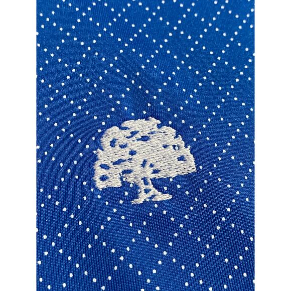 FootJoy Polo Golf Shirt Men’s Size Large Blue Diamond Pattern Short Sleeve Logo - Picture 8 of 8